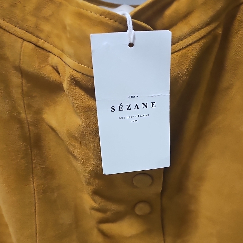 Sézane Midi Skirt in Mustard